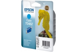 Original Epson T0482 (C13T04824010) Ink cartridge cyan, 400 pages @ 5% coverage, 13ml