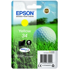 Original Epson 34 (C13T34644010) Ink cartridge yellow, 300 pages, 4ml Image