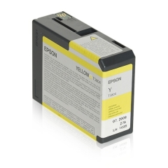 T580400 | Original Epson T5804 Yellow Ink, 80ml, for Epson Stylus Pro 3800 Image