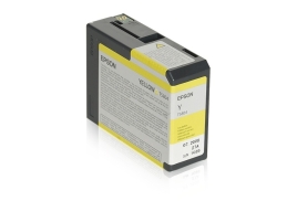 T580400 | Original Epson T5804 Yellow Ink, 80ml, for Epson Stylus Pro 3800