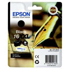 Original Epson 16XXL (C13T16814012) Ink cartridge black, 1000 pages, 22ml Image