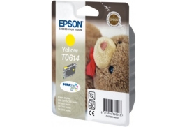 Original Epson T0614 (C13T06144010) Ink cartridge yellow, 250 pages @ 5% coverage, 8ml