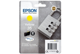 Original Epson 35 (C13T35844010) Ink cartridge yellow, 650 pages, 9ml