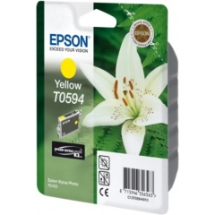 Original Epson T0594 (C13T05944010) Ink cartridge yellow, 520 pages, 13ml Image