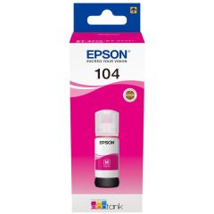 C13T00P340 | Original Epson 104 Magenta Ink Bottle, prints up to 7,500 pages, 70ml Image