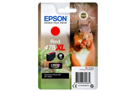 Original Epson 478XL (C13T04F54010) Ink cartridge red, 830 pages, 10ml