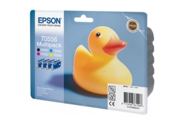 Epson C13T05564010/T0556 Ink cartridge multi pack Bk,C,M,Y, 4x290 pages ISO/IEC 24711 4x8ml Pack=4 f
