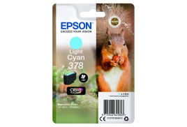 Original Epson 378 (C13T37854010) Ink cartridge bright cyan, 360 pages, 5ml