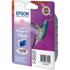 Original Epson T0806 (C13T08064011) Ink cartridge bright magenta, 520 pages, 7ml Image