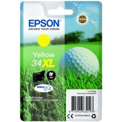 Original Epson 34XL (C13T34744010) Ink cartridge yellow, 950 pages, 11ml Image