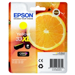 Original Epson 33XL (C13T33644012) Ink cartridge yellow, 650 pages, 9ml Image