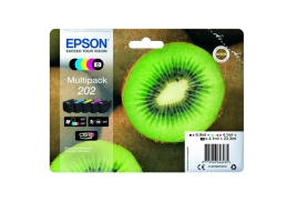 1 Full set of Epson 202 Ink Cartridges 23.3ml of ink (5 PACK)