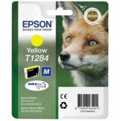 Original Epson T1284 (C13T12844012) Ink cartridge yellow, 225 pages, 4ml Image