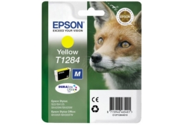 Original Epson T1284 (C13T12844012) Ink cartridge yellow, 225 pages, 4ml