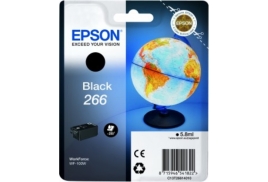 Original Epson 266 (C13T26614010) Ink cartridge black, 260 pages, 6ml