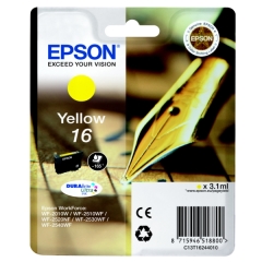 Original Epson 16 (C13T16244012) Ink cartridge yellow, 165 pages, 3ml Image
