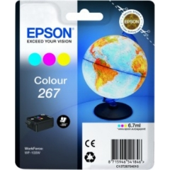Original Epson 267 (C13T26704010) Ink cartridge color, 200 pages, 7ml Image