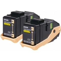 Epson C13S050606/0602 Toner cartridge yellow, 2x7.5K pages Pack=2 for Epson Aculaser C 9300 N Image