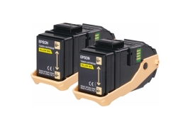 Epson C13S050606/0602 Toner cartridge yellow, 2x7.5K pages Pack=2 for Epson Aculaser C 9300 N