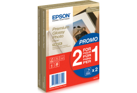 Epson Premium Glossy Photo Paper - 10x15cm - 2x 40 Sheets