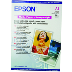 Epson Matte Paper Heavy Weight, DIN A3, 167g/m², 50 Sheets Image