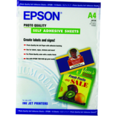 Epson Self-Adhesive Photo Paper - A4 - 10 Sheets Image