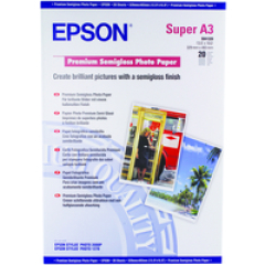 Epson Premium Semigloss Photo Paper, DIN A3+, 250g/m², 20 Sheets Image