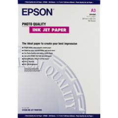 Epson Photo Quality Ink Jet Paper, DIN A3, 102g/m², 100 Sheets Image