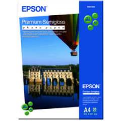 Epson Premium Semi-Gloss Photo Paper - A4 - 20 Sheets Image