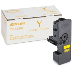 1T02R9ANL0 | Original Kyocera TK-5230Y Yellow Toner, prints up to 2,200 pages Image