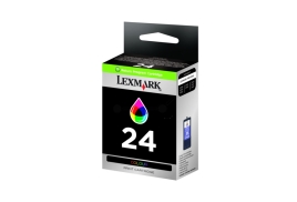 Original Lexmark 24 (018C1524E) Ink color, 185 pages