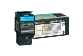 Lexmark C544X1CG Toner cyan extra High-Capacity return program, 4K pages ISO/IEC 19798 for Lexmark C