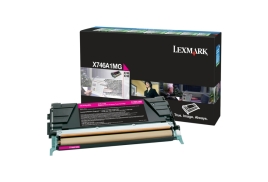 Lexmark X746A1MG Toner cartridge magenta return program, 7K pages ISO/IEC 19798 for Lexmark X 746/74