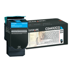 Lexmark C544X2CG Toner cyan, 4K pages ISO/IEC 19798 for Lexmark C 544/546 Image