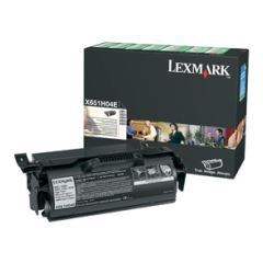 Lexmark X651H04E Toner cartridge black return program, 25K pages/5% for Lexmark X 650/656 Image