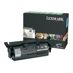 Lexmark X654X04E Toner cartridge black extra High-Capacity for Etikettes, 36K pages/5% for Lexmark X Image
