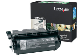 Lexmark 12A7468 Toner cartridge black high-capacity return program for Etikettes, 21K pages for Lexm