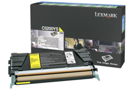 Lexmark C5200YS Toner-kit yellow return program, 1.5K pages/5% for Lexmark C 530