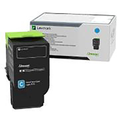 Lexmark 78C0X20 Toner-kit cyan extra High-Capacity, 5K pages for Lexmark CS 421 Image