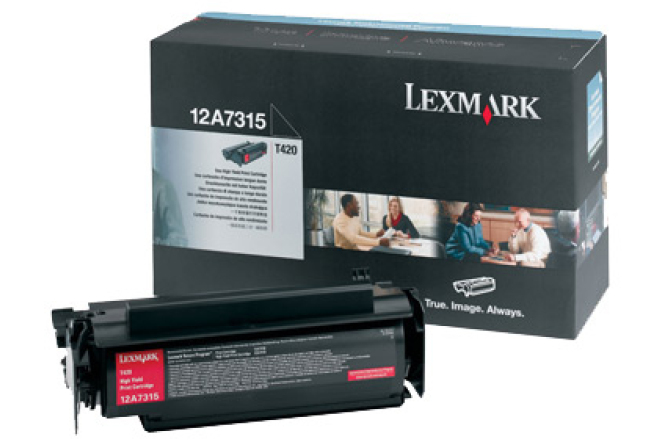 on time prepare stream Lexmark 12A8544 Toner cartridge black Project, 10K pages/5% for Lexmark T  420