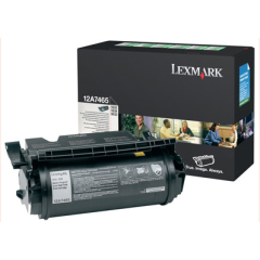 Lexmark 12A7610 Toner cartridge black extra High-Capacity remanufactured, 32K pages/5% for Lexmark T Image