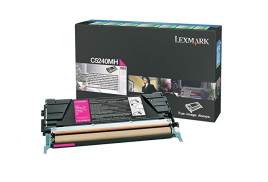 Lexmark C5240MH Toner-kit magenta high-capacity return program, 5K pages/5% for Lexmark C 524/532/53