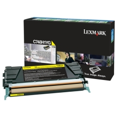 Lexmark C748H1YG Toner cartridge yellow return program, 10K pages ISO/IEC 19798 for Lexmark C 748 Image