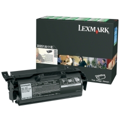 Lexmark X651A11E Toner cartridge black return program, 7K pages ISO/IEC 19752 for Lexmark X 650/656 Image