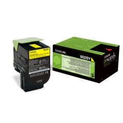 Lexmark 80C2SYE|802SY Toner-kit yellow return program Project, 2K pages ISO/IEC 19798 for Lexmark CX Image