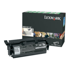 Lexmark X651H11E Toner cartridge black return program, 25K pages ISO/IEC 19752 for Lexmark X 650/656 Image