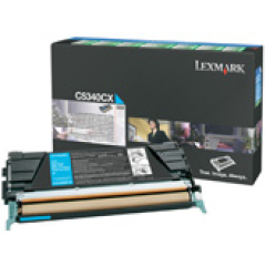 Lexmark C5340CX Toner-kit cyan extra High-Capacity return program, 7K pages/5% for Lexmark C 534 Image