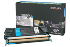 Lexmark C5340CX Toner-kit cyan extra High-Capacity return program, 7K pages/5% for Lexmark C 534