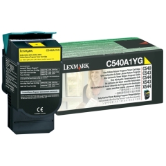 Lexmark C540A1YG Toner yellow return program, 1K pages ISO/IEC 19798 for Lexmark C 540/544/546 Image