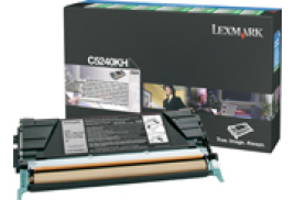Lexmark C5240KH Toner-kit black return program, 8K pages/5% for Lexmark C 524/534